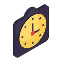 Modern design icon of clock vector
