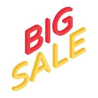 Premium download icon of big sale vector