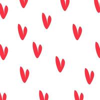 Red heart on white background vector