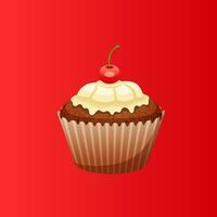 Sweet cupcake vector