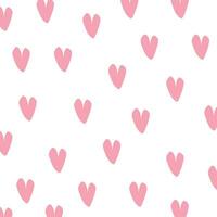 Cute heart pattern vector