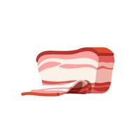 Sliced bacon vector