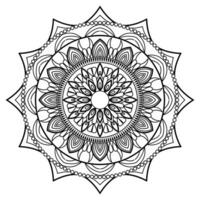 lujo mandala decorativo redondo ornamento lata ser usado para Ramadán modelo flor sencillo arte, indio puja alpona, saludo tarjeta, teléfono caso imprimir, etc vector