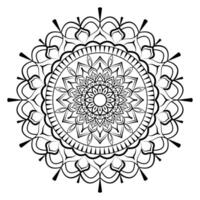 Luxury mandala decorative round ornament can be used for ramadan pattern flower simple art, indian puja alpona, greeting card, phone case print, etc vector