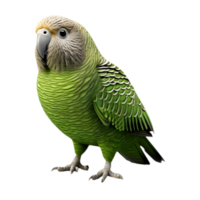 AI generated Green Parrot on Transparent background - Ai Generated png