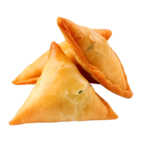 ai generiert knusprig Samosas auf transparent Hintergrund - - ai generiert png