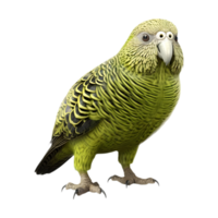 AI generated Green Parrot on Transparent background - Ai Generated png