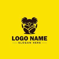 koala logo icon koala animal modern minimalist business logo editable vector