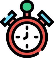 Alarm Clock Creative Icon Design vector