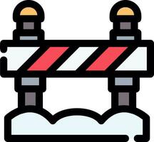 Road Block Creative Icon Design vector