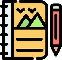 Sketchbook Creative Icon Design vector