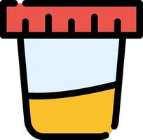 Urine Test Creative Icon Design vector