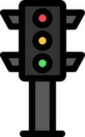 Traffic Light Creative Icon Design vector