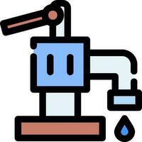 Hand Pump Creative Icon Design vector