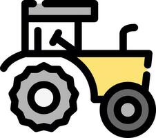 diseño de icono creativo de tractor vector