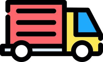 Delivery Truck Creative Icon Design vector