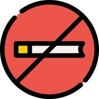 No Smoking Creative Icon Design vector