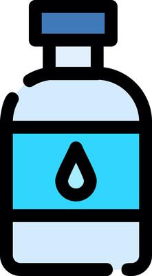 Water Bottle Creative Icon Design