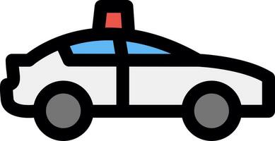 Police Car Creative Icon Design vector