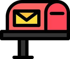 Mail Box Creative Icon Design vector