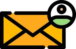 Contact Email Creative Icon Design vector