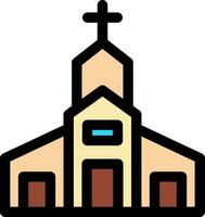 diseño de icono creativo de iglesia vector