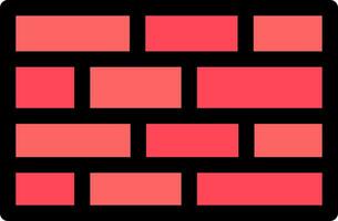 Brick Wall Creative Icon Design vector