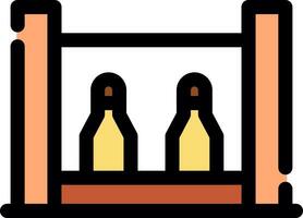 Bottle Rack Creative Icon Design vector