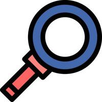 Magnifying Creative Icon Design vector