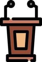 Lectern Creative Icon Design vector