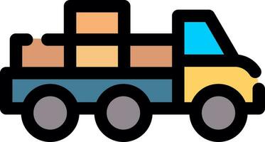 Mover Truck Creative Icon Design vector