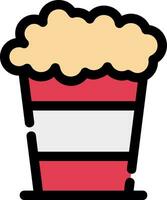 Popcorn Creative Icon Design vector