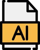 Ai File Creative Icon Design vector