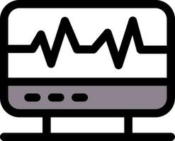 electrocardiograma creativo icono diseño vector