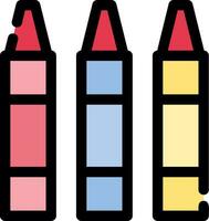 Crayon Creative Icon Design vector