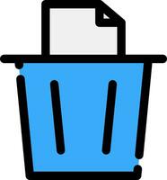 Paper Bin Creative Icon Design vector