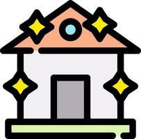 Clean House Creative Icon Design vector