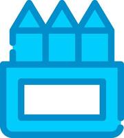 Colored Pencils Creative Icon Design vector