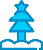 diseño creativo del icono del árbol de navidad vector