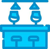 Bar Counter Creative Icon Design vector