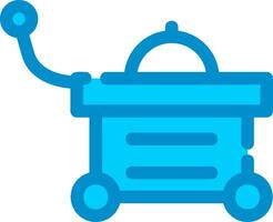 Food Cart Creative Icon Design vector