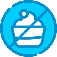 No Sweets Creative Icon Design vector