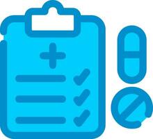 Medical Prescription Creative Icon Design vector