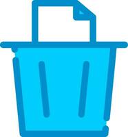 Paper Bin Creative Icon Design vector