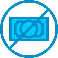 No Money Creative Icon Design vector