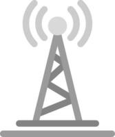 Radio Tower Creative Icon Design vector