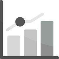 Growth Chart Creative Icon Design vector