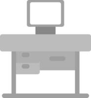 diseño de icono creativo de mesa de oficina vector
