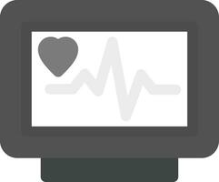 ECG Monitor Creative Icon Design vector