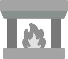 Fireplace Creative Icon Design vector